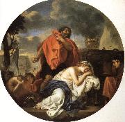 LE BRUN, Charles Jephthah's Sacrifice oil painting artist